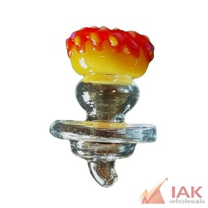 *GLASS HOUSE - DONUT DIRECTIONAL CARB CAP (CCG-090) 12CT*