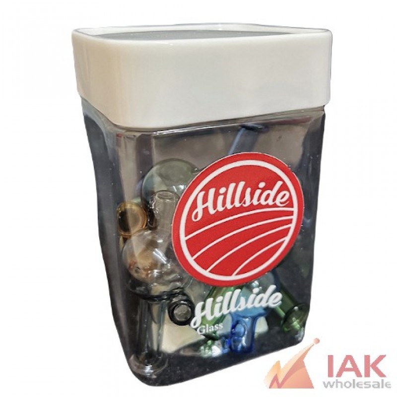 *GLASS HOUSE - COLORED BALL CARB CAP (CCG-001) 12CT*