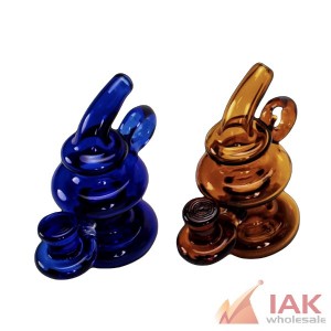 *GLASS HOUSE - MINI RIG CARB CAP (CCG-027) 12CT*