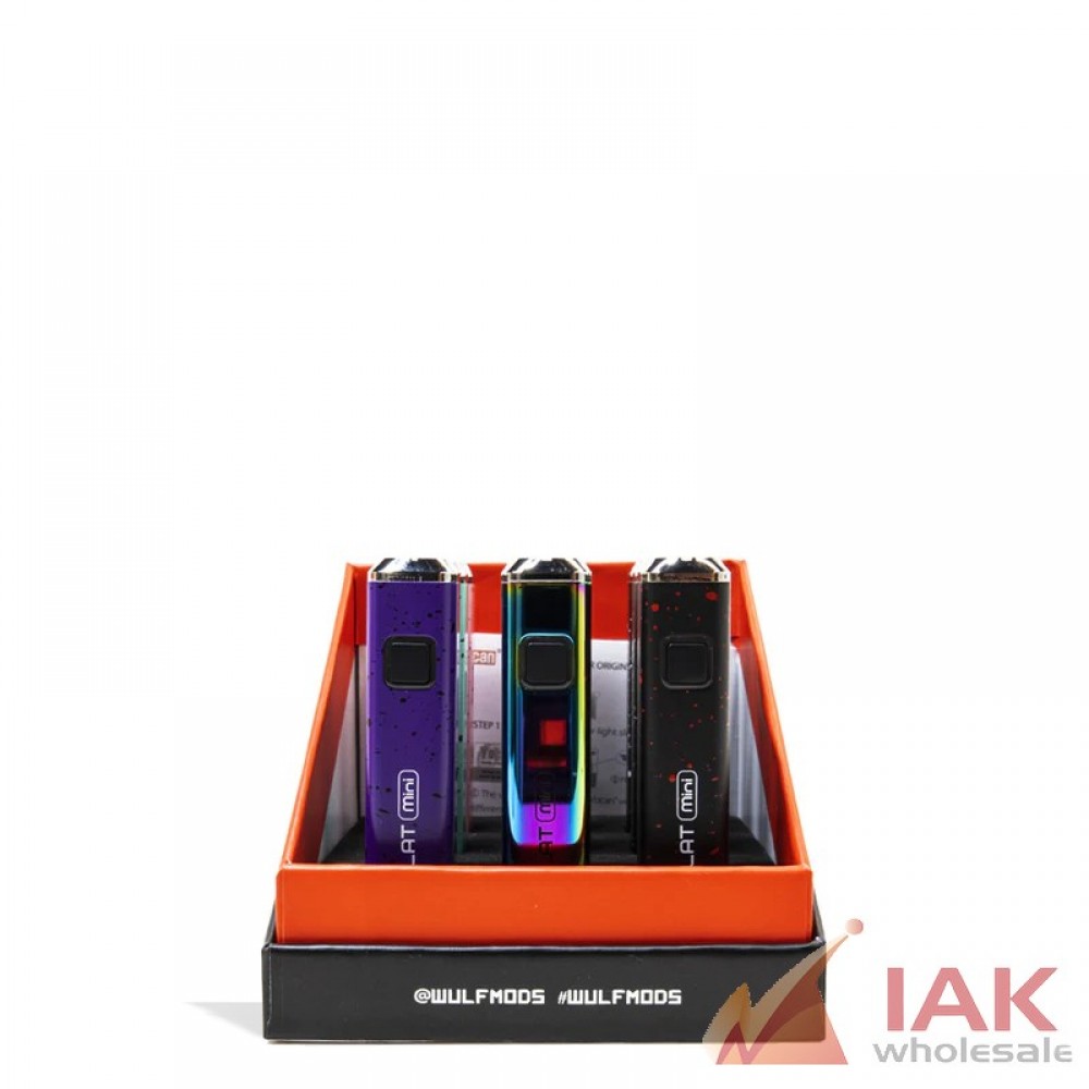 *WULF - FLAT MINI CARTRIDGE VAPORIZER 9CT*