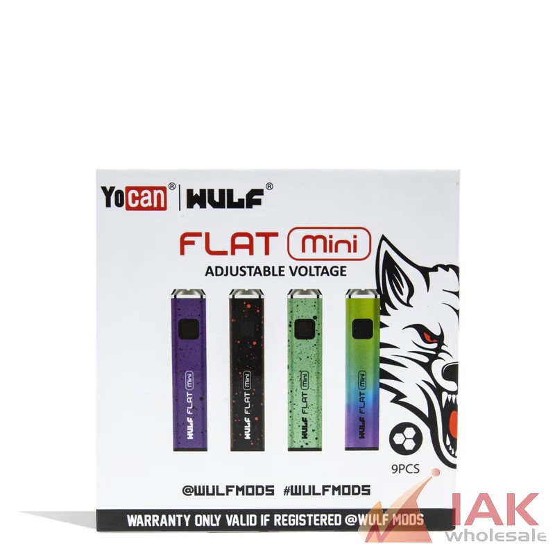 *WULF - FLAT MINI CARTRIDGE VAPORIZER 9CT*