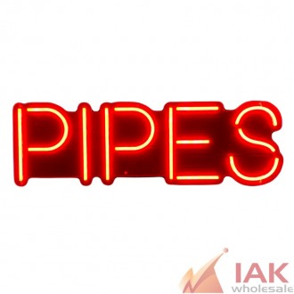 "pipes" Led Sign Size:90cmx25cm With 8mm Ps Board, Led Tube Is: 8mm