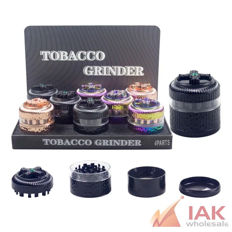 *4 PART SPIN TOP GRINDER W/ GEMS GR334 8CT*