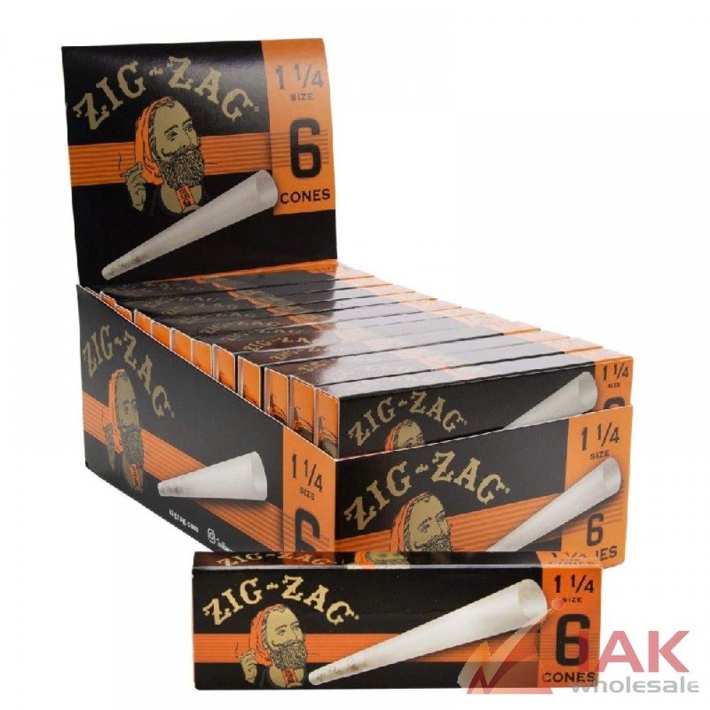 *ZIGZAG - CONES 1 1/4 6PK 24CT*