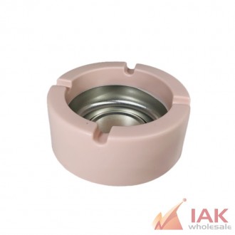 *nordic Style Ss Ashtray - Round Pink*