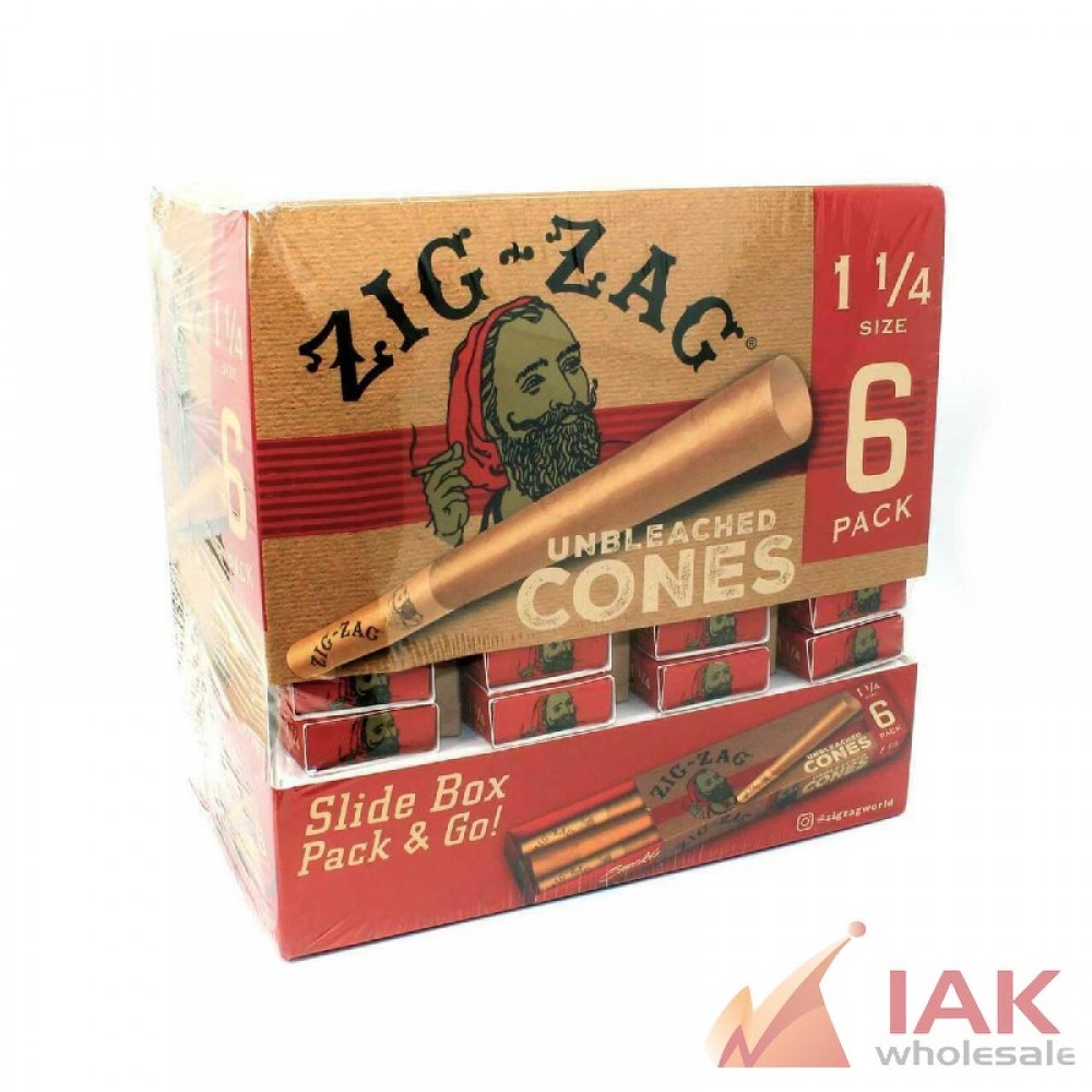 *ZIGZAG - UNBLEACHED CONES 1 1/4 36CT*