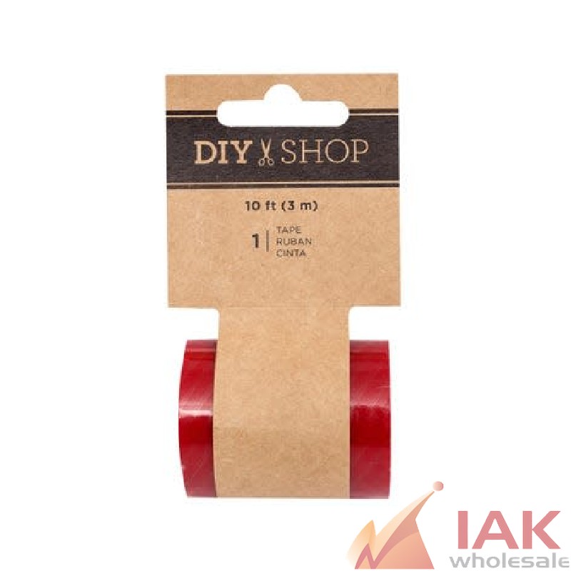 *DIY SHOP RED STRIPE TRANSPARENT TAPE*
