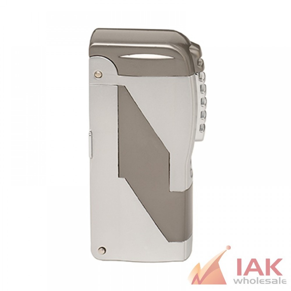 *TWIN TORCH LTR W/ TRIPLE CIGAR PUNCHES GUN METAL(1090)*