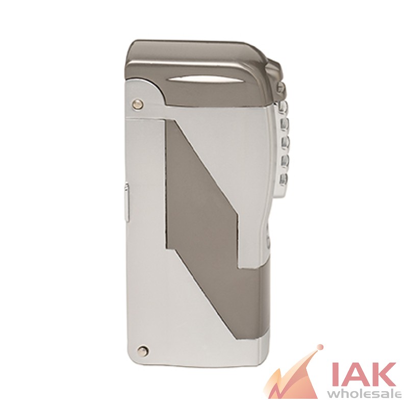 *TWIN TORCH LTR W/ TRIPLE CIGAR PUNCHES GUN METAL(1090)*