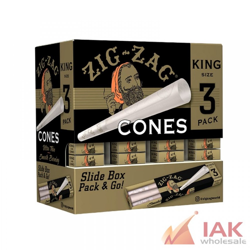 *ZIGZAG - CONES KING SIZE 36CT*