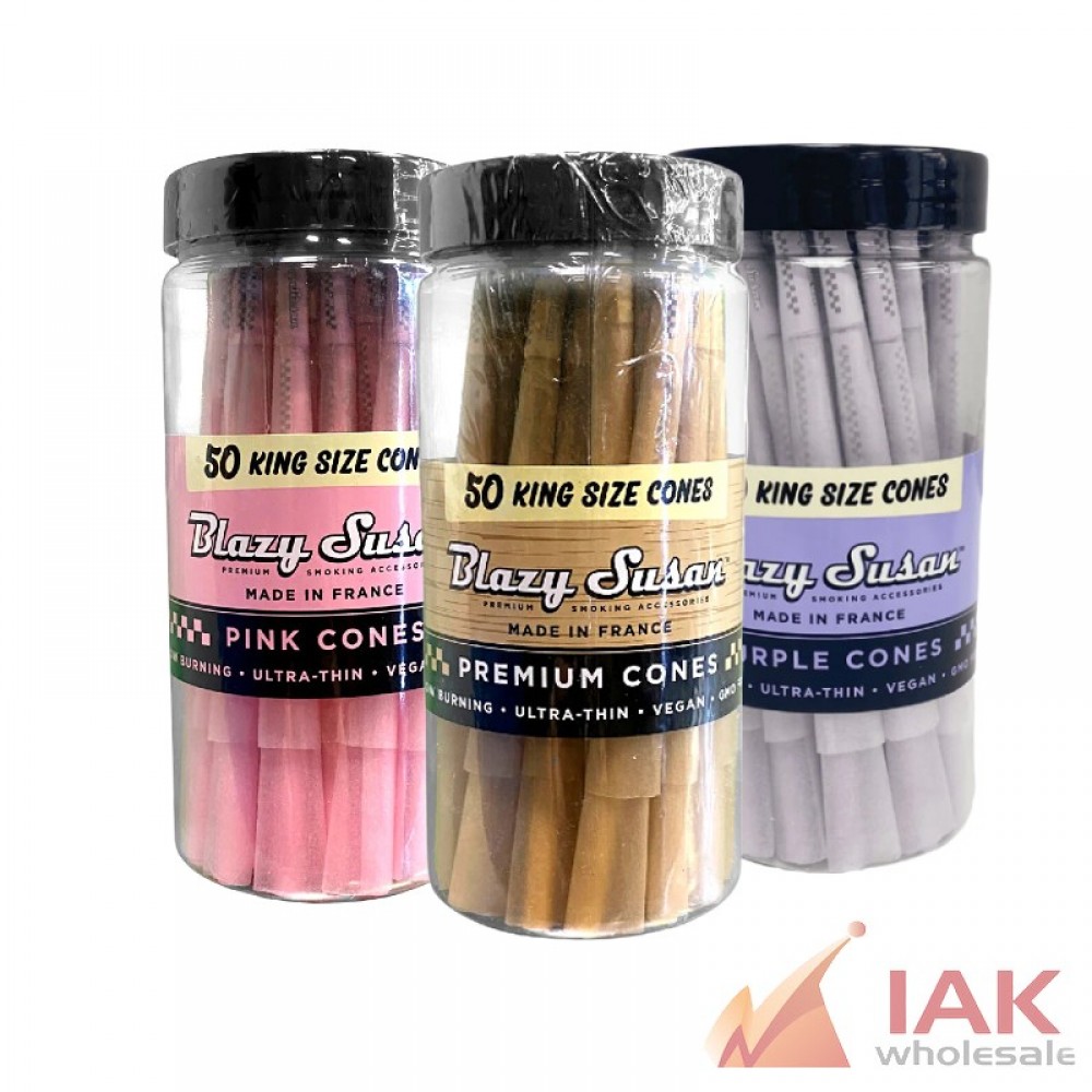 *BLAZY SUSAN - KING SIZE CONE 50CT*