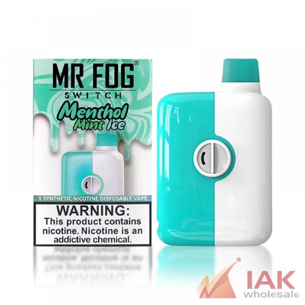 MR FOG Switch 5500 Puff Disposable Vape 75ML 5CT Display – Rechargeable Bulk Pack