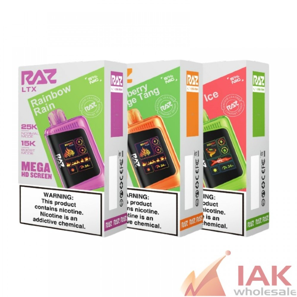 Geekvape raz ltx 25k 80ml 5ct – rechargeable disposable vape 5% nicotine