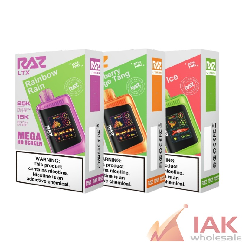 Geekvape raz ltx 25k 80ml 5ct – rechargeable disposable vape 5% nicotine