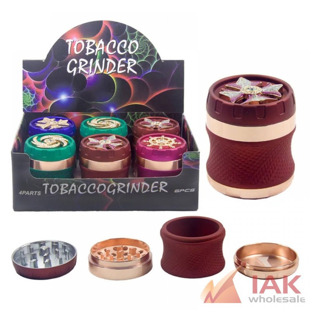 *4 PART SPIN TOP GRINDER W/ GEMS GR306 6CT*