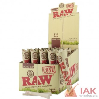 Raw Organic Cones 1 1/4 32ct