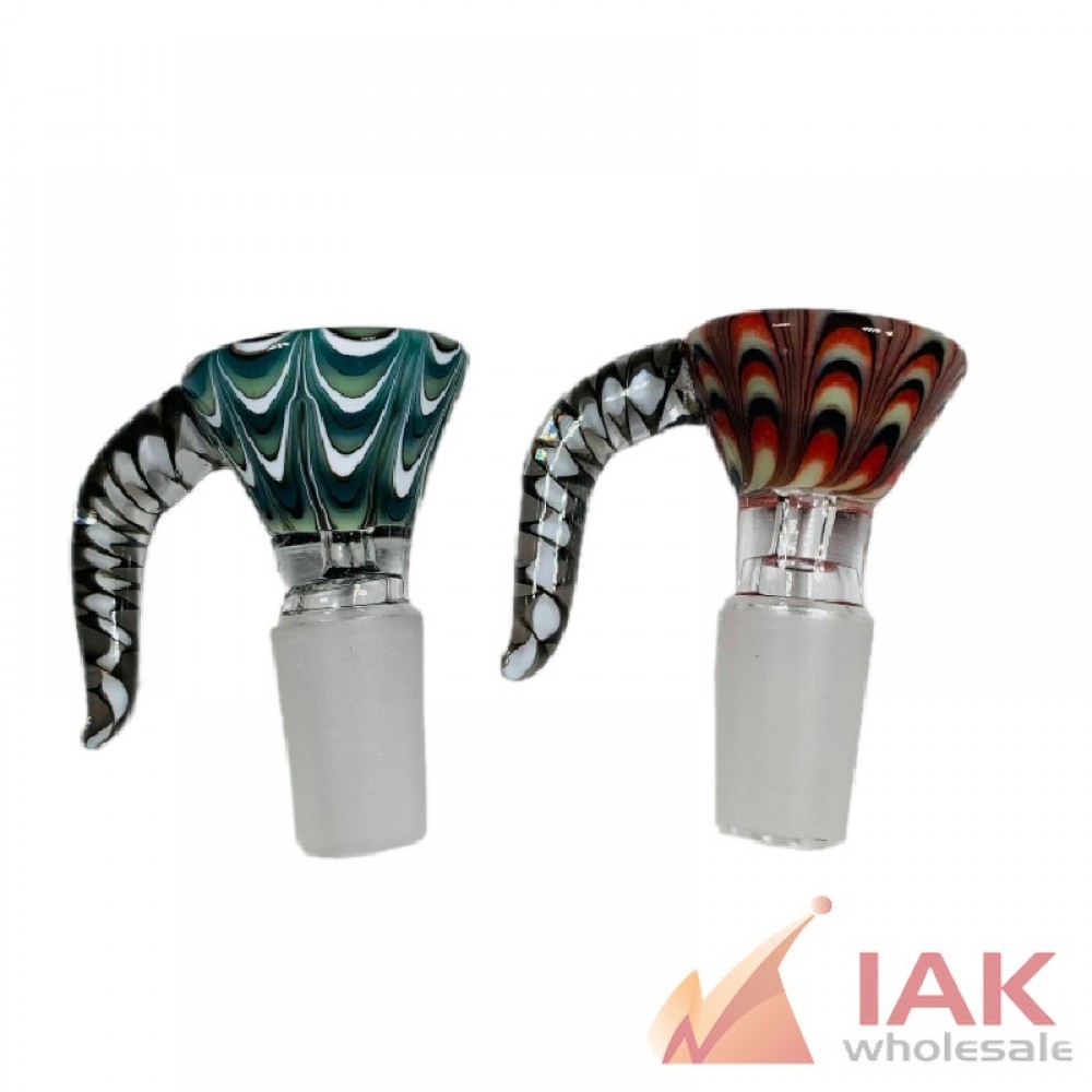 *14M GLASS BOWL WIGWAG W/  HORN C12*