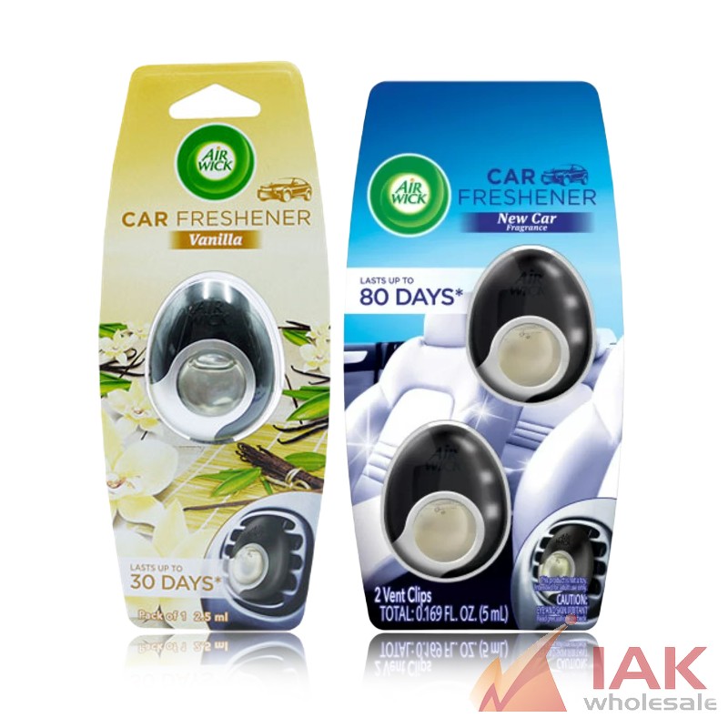 *AIR WICK - CAR VENT CLIP AIR FRESHENER 2PK*