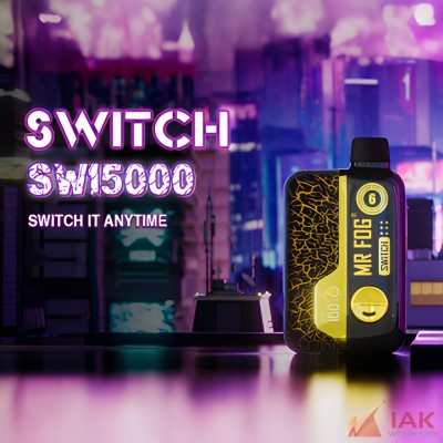 MR FOG Switch 15K Disposable Vape 120ML 10CT Display – Smart Dual-Mode Disposable