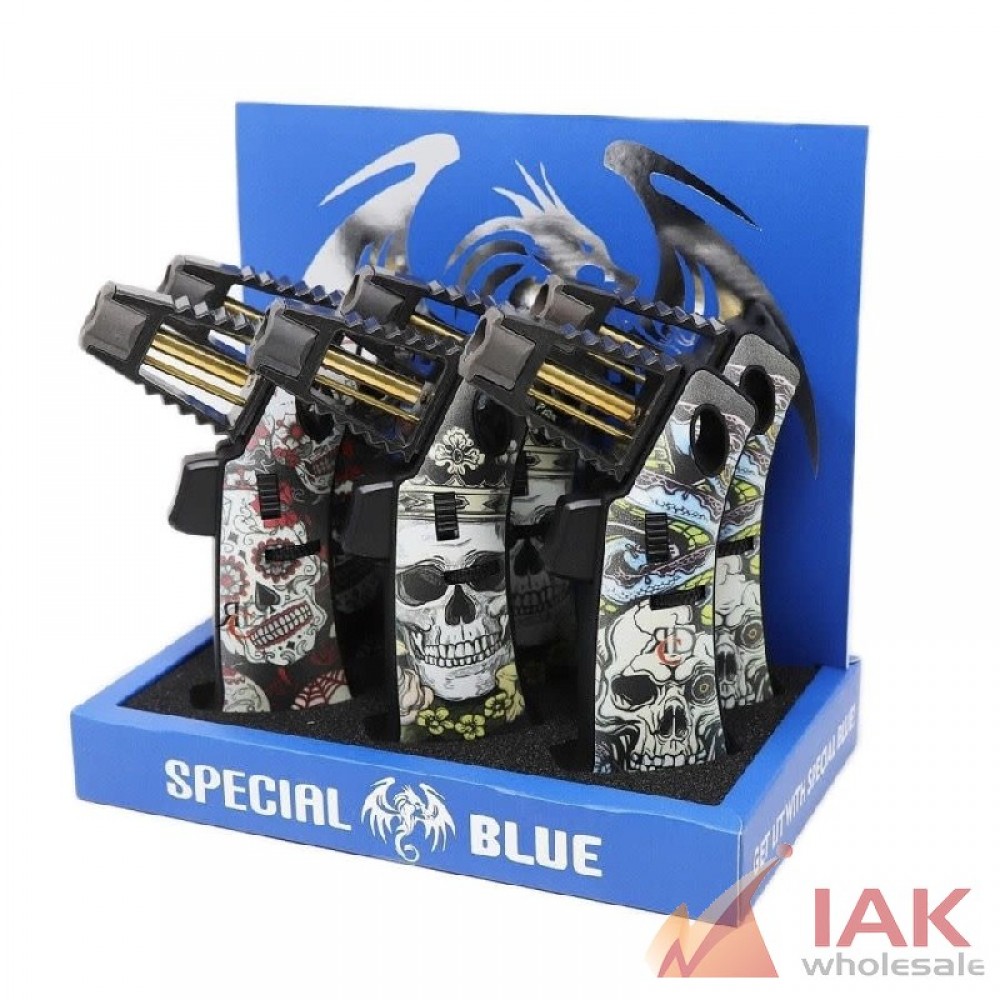 *SPECIAL BLUE - AVENGER TORCH SKULL 6CT*