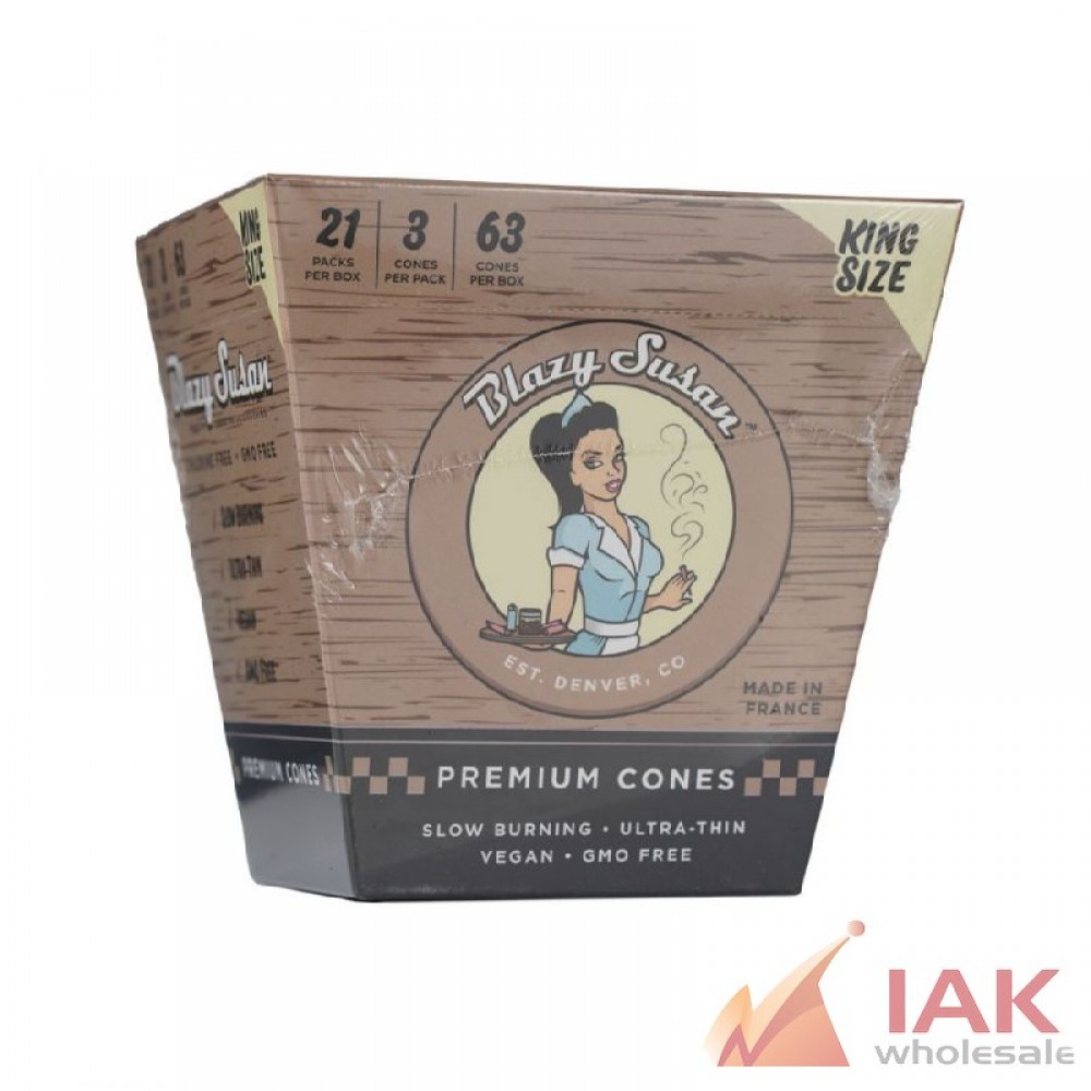 Blazy Susan Unbleached Cones King Size 21CT