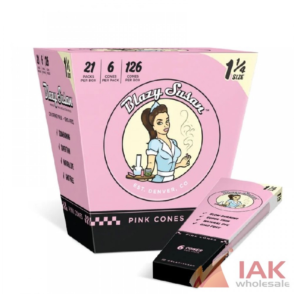 Blazy Susan Pink Cones 1 1/4 21CT