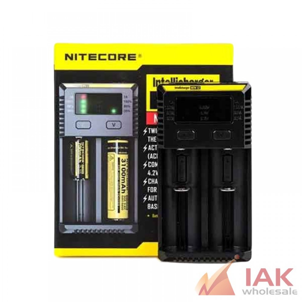 *NITECORE - I2 TWO BAY BATTERY CHARGER*