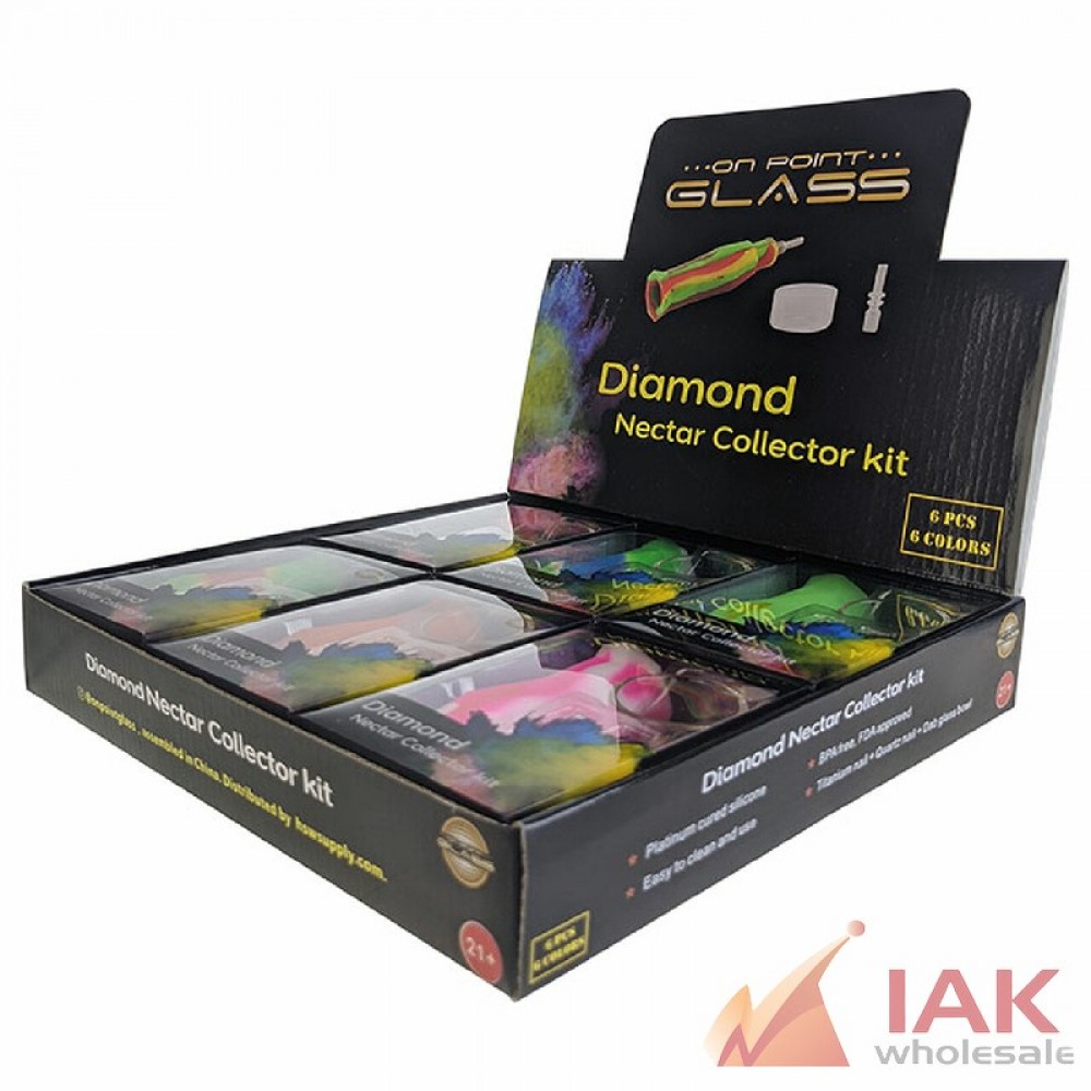 *ON POINT GLASS - DIAMOND NECTAR PIPE KIT 10MM 6CT*