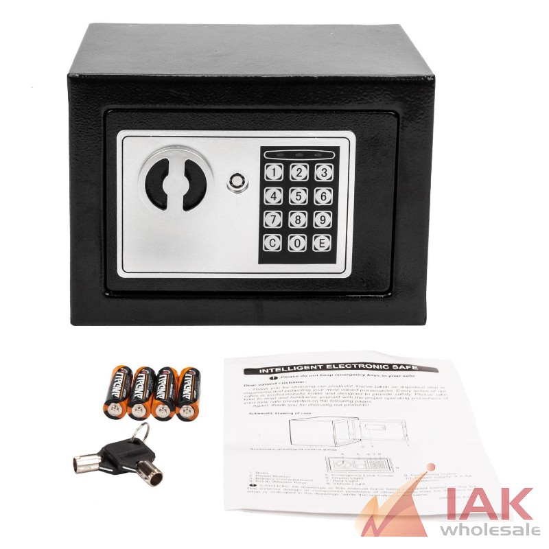 STEEL DIGITAL PASSWORD ELECTRONIC SAFE BOX - KEYPAD/LOCK