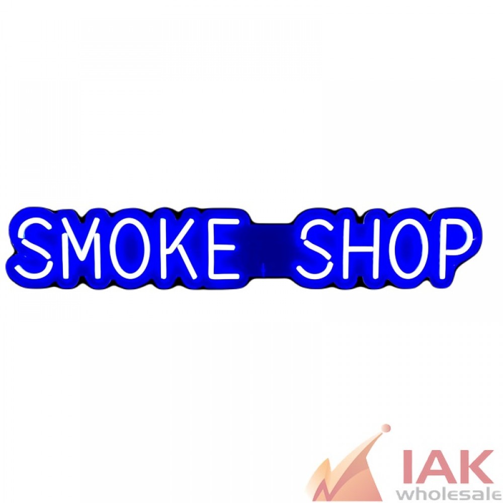 "SMOKE SHOP" LED SIGN SIZE:90CMX10CM WITH 8MM PS BOARD, LED TUBE IS: 8MM