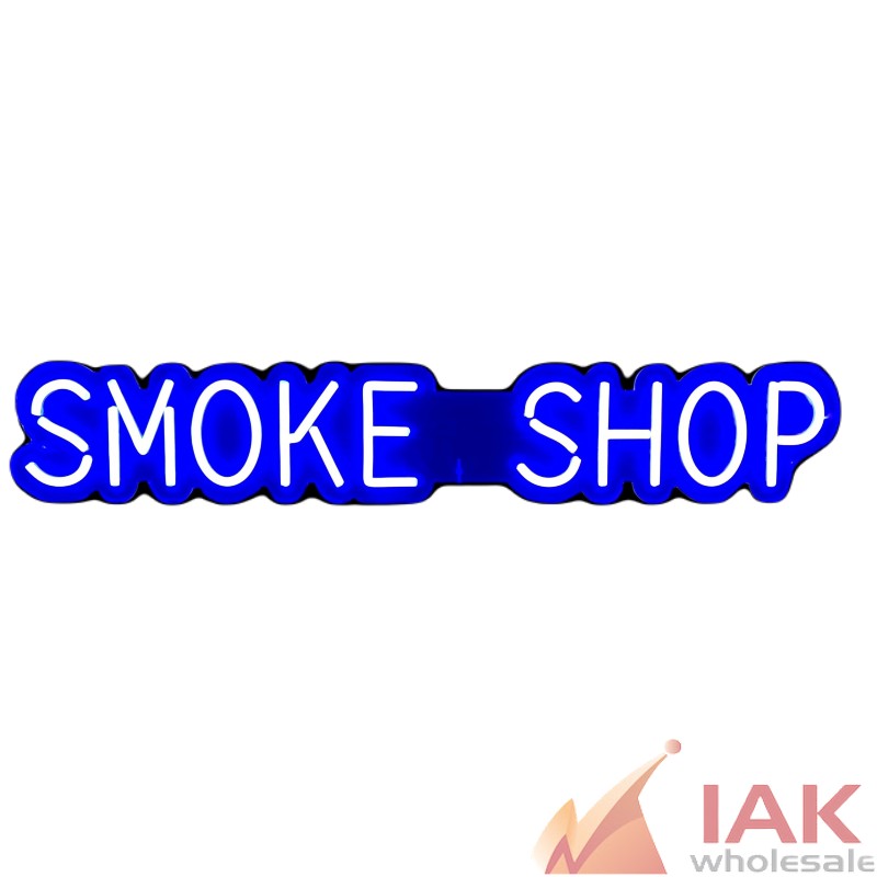 "SMOKE SHOP" LED SIGN SIZE:90CMX10CM WITH 8MM PS BOARD, LED TUBE IS: 8MM