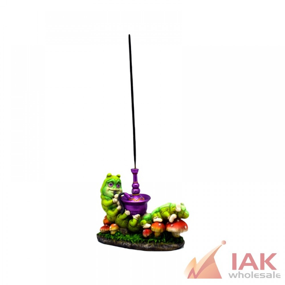 *CATERPILLAR SMOKING A HOOKAH INCENSE BURNER* 2840