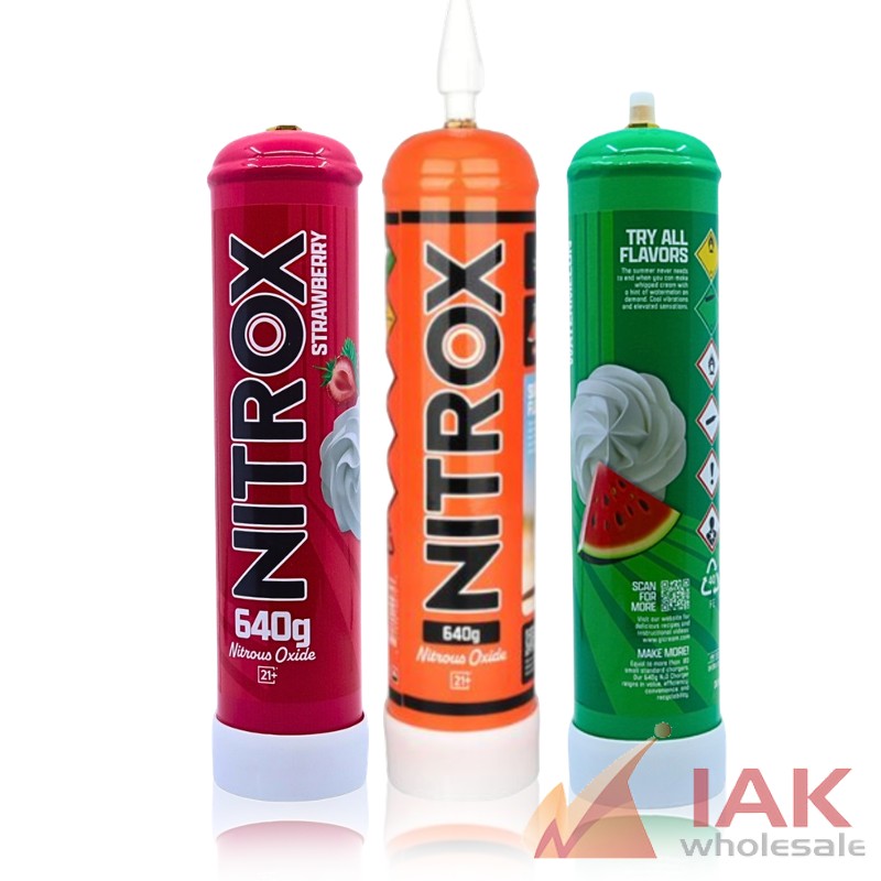 *NITROX - FOOD GRADE NITROUS OXIDE 640G 6CT*
