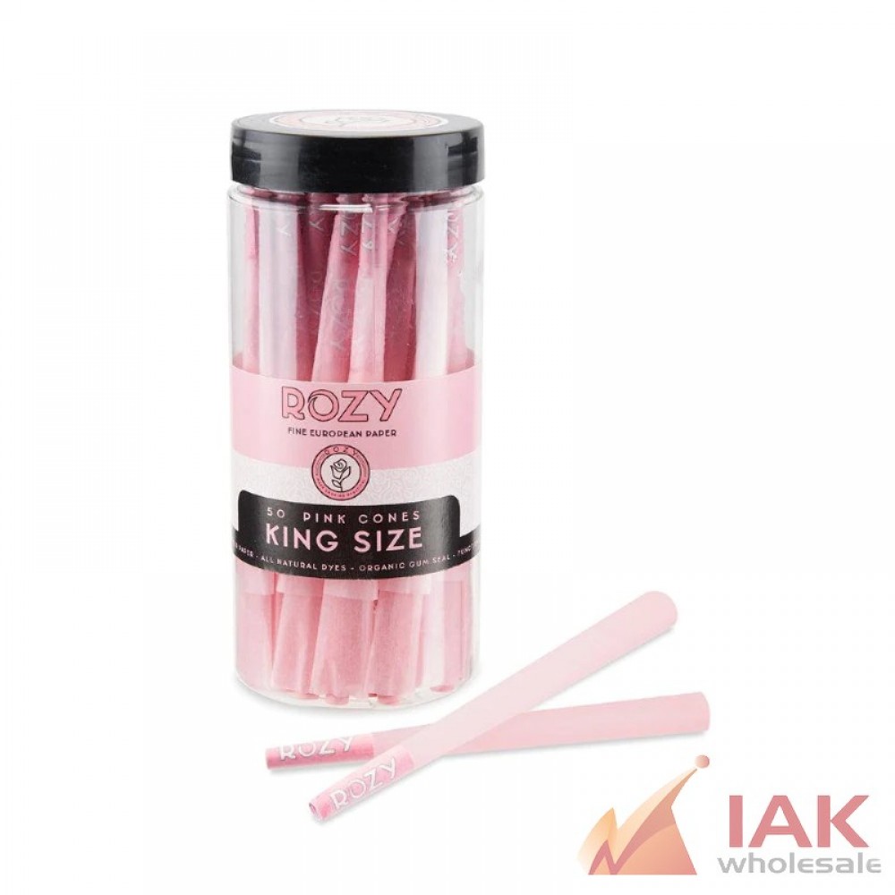 *ROZY - PINK KING SIZE CONE 50CT*