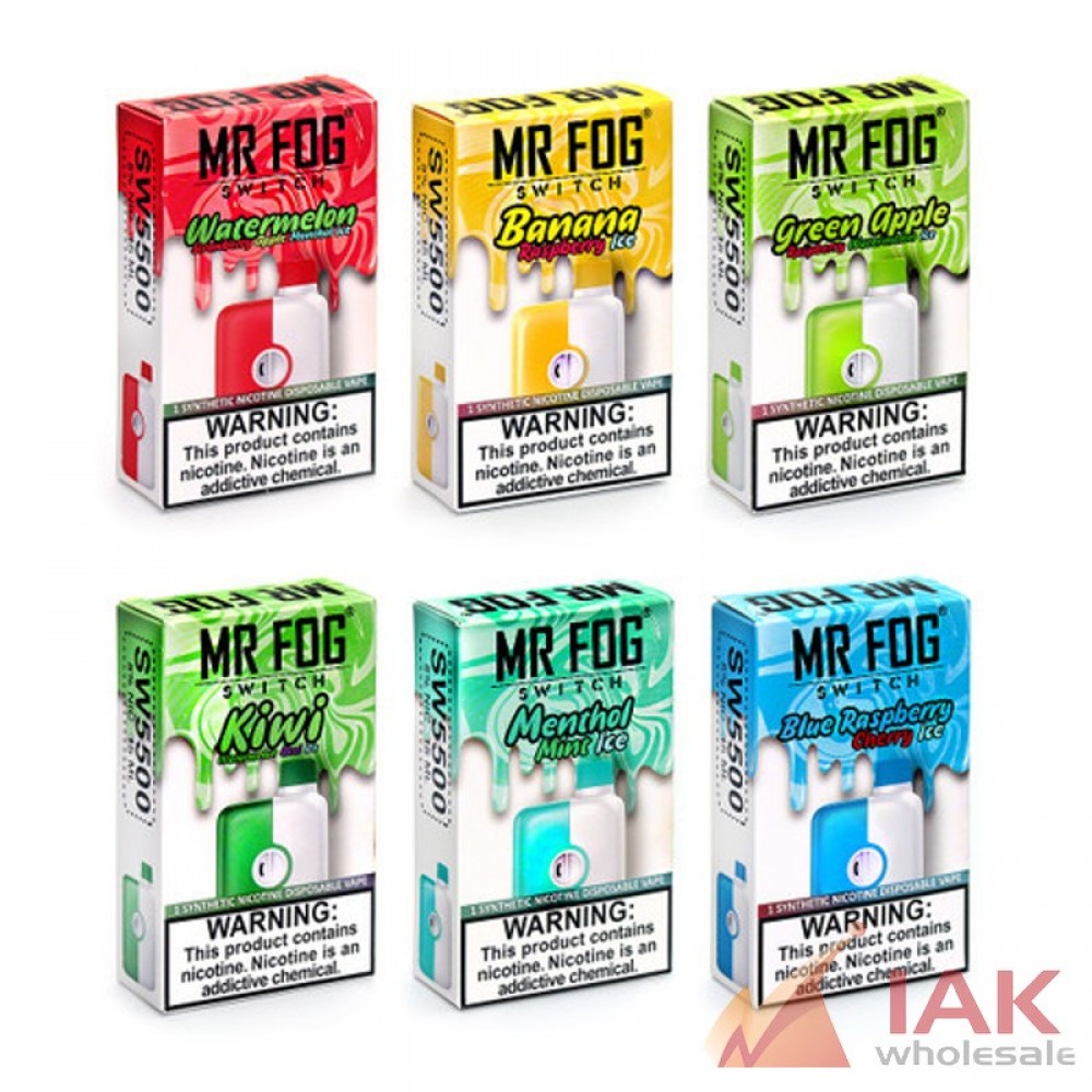 MR FOG Switch 5500 Puff Disposable Vape 150ML 10CT Display – Bulk Smart Disposable