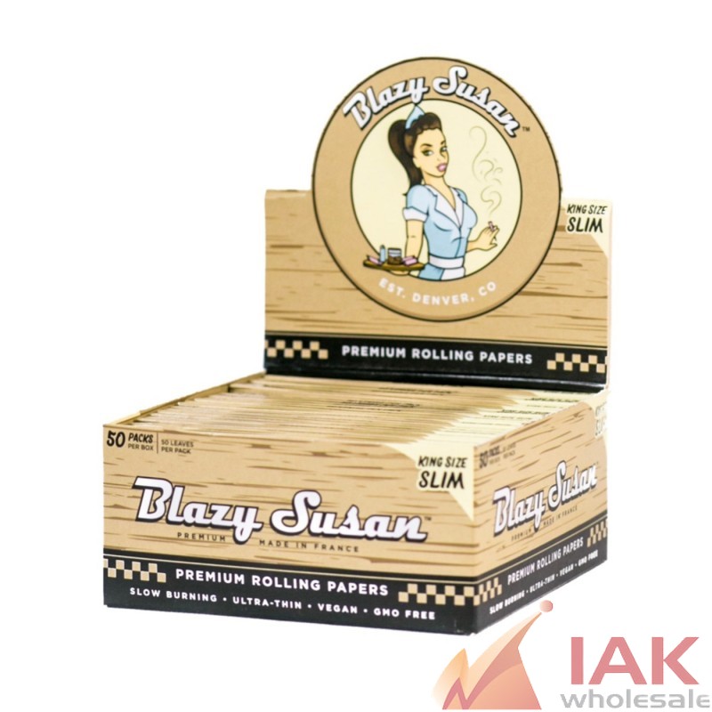 *BLAZY SUSAN - UNBLEACHED PAPERS KING SIZE SLIM 50CT*