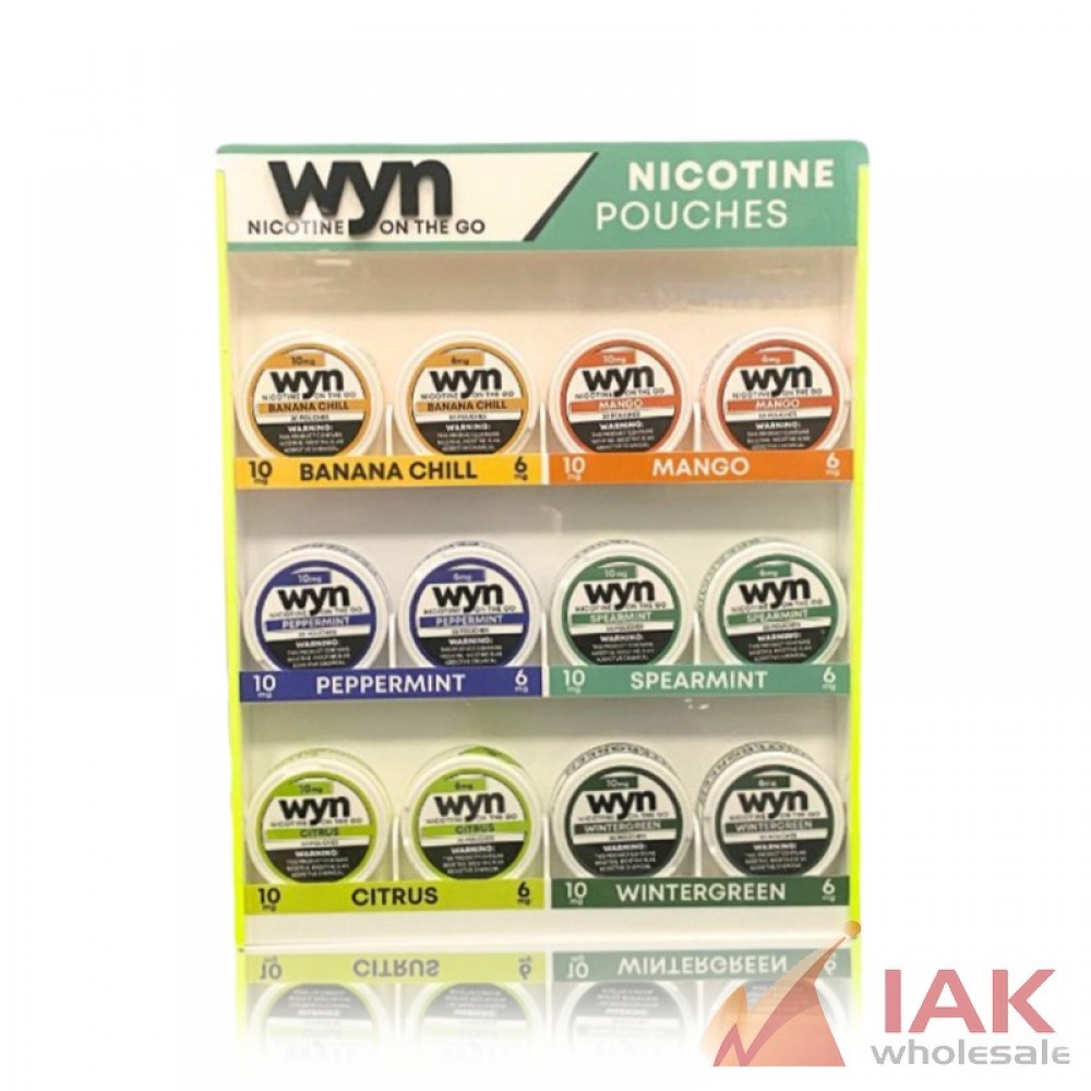 *WYN - NICOTINE POUCH COUNTERTOP DISPLAY 12CT*