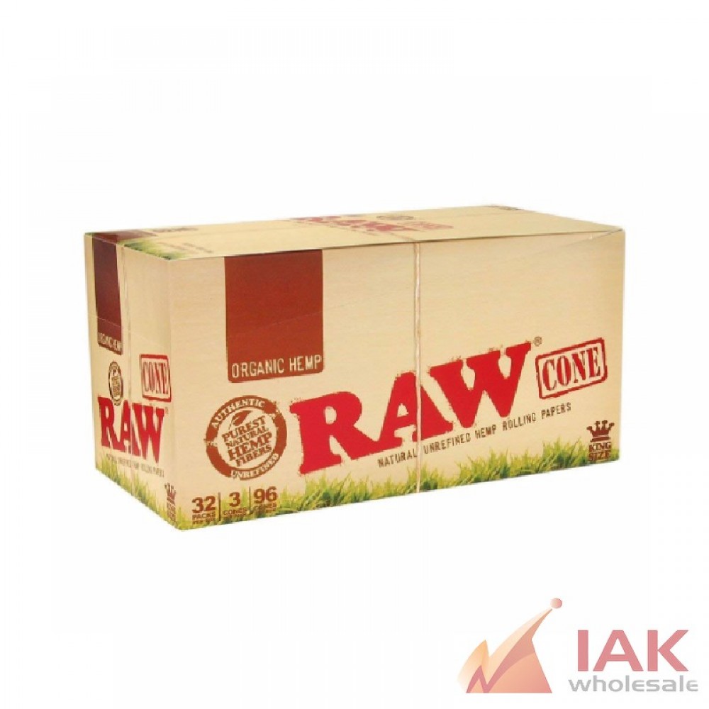 *RAW - ORGANIC CONES KING SIZE 32CT*