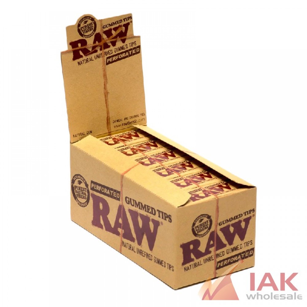 *RAW - GUMMED TIPS 24CT*