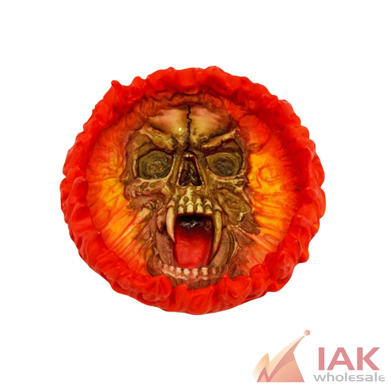 *FIRE SKULL ASHTRAY* 3156