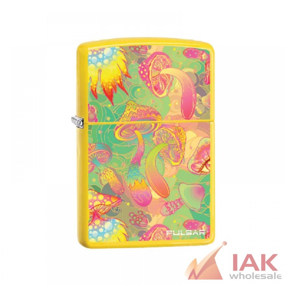 *ZIPPO LIGHTER - PULSAR* WATCHFUL MUSHROOM - CLASSIC LEMON