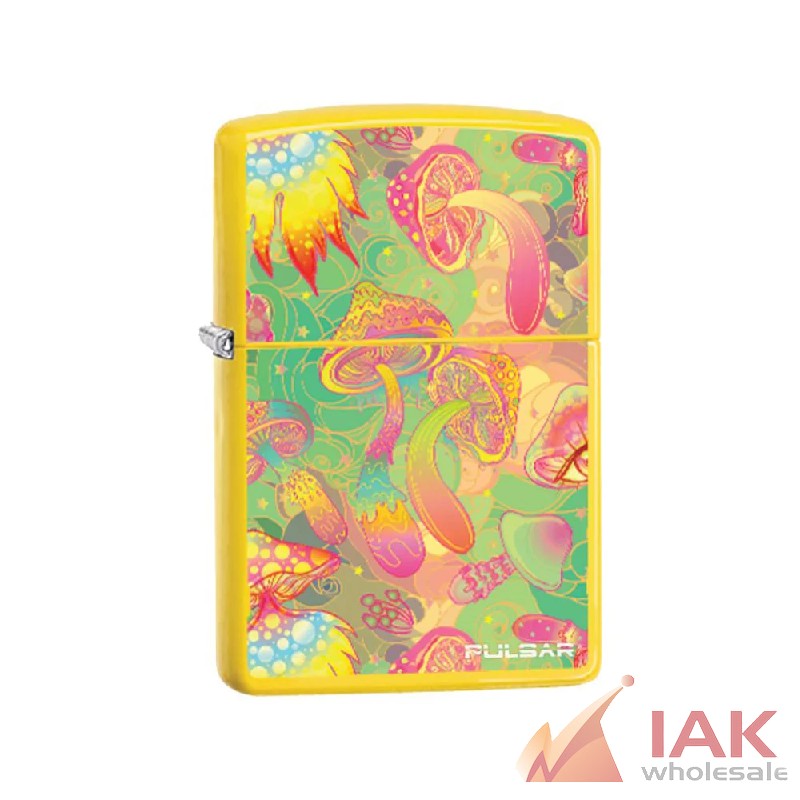 *ZIPPO LIGHTER - PULSAR* WATCHFUL MUSHROOM - CLASSIC LEMON