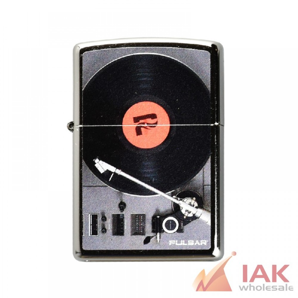 *ZIPPO LIGHTER* PULSAR TURNTABLE STREET CHROME