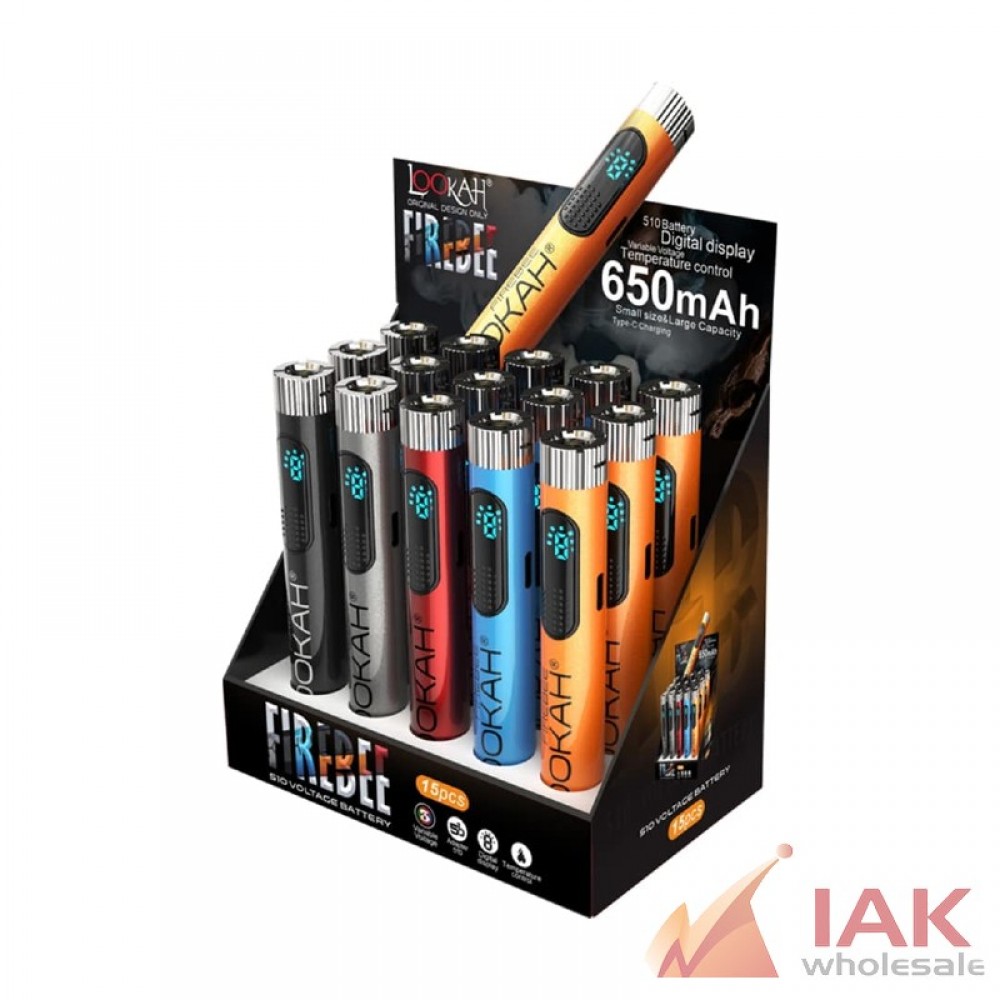 Lookah Firebee 650mAh Variable Voltage Battery 15 Count Display
