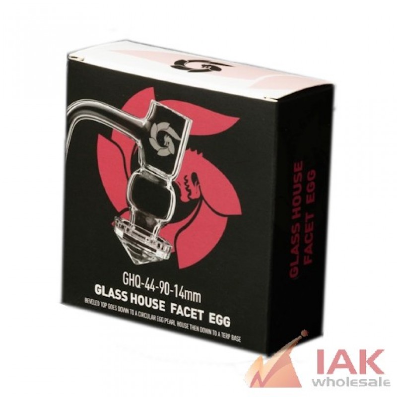*GLASS HOUSE - FACET EGG BANGER KIT 90 DEGREE 14MM (GHQ-44-90-14)*