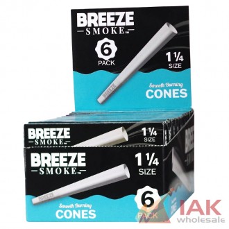 Breeze Cones 1¼ Size Pre-rolled Papers 24ct Display