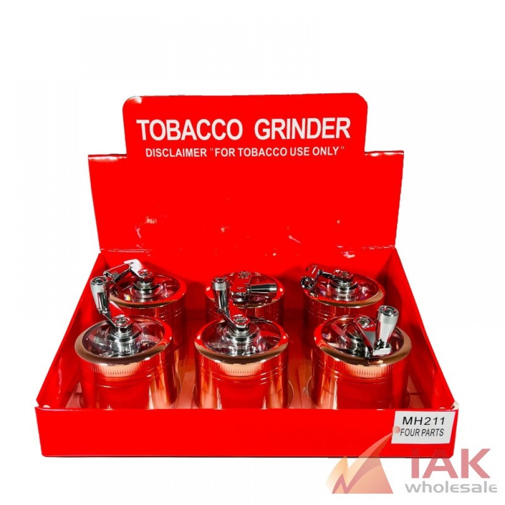 *4PT HAND CRANK 55MM GRINDER MH211 6CT*