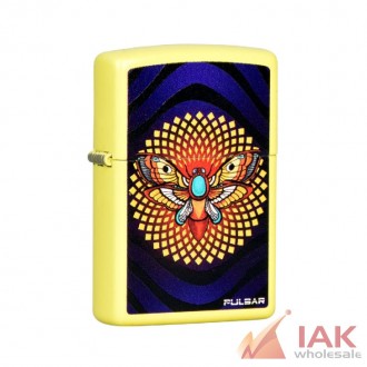 *zippo Lighter* Pulsar Psychedelic Moth Lemon