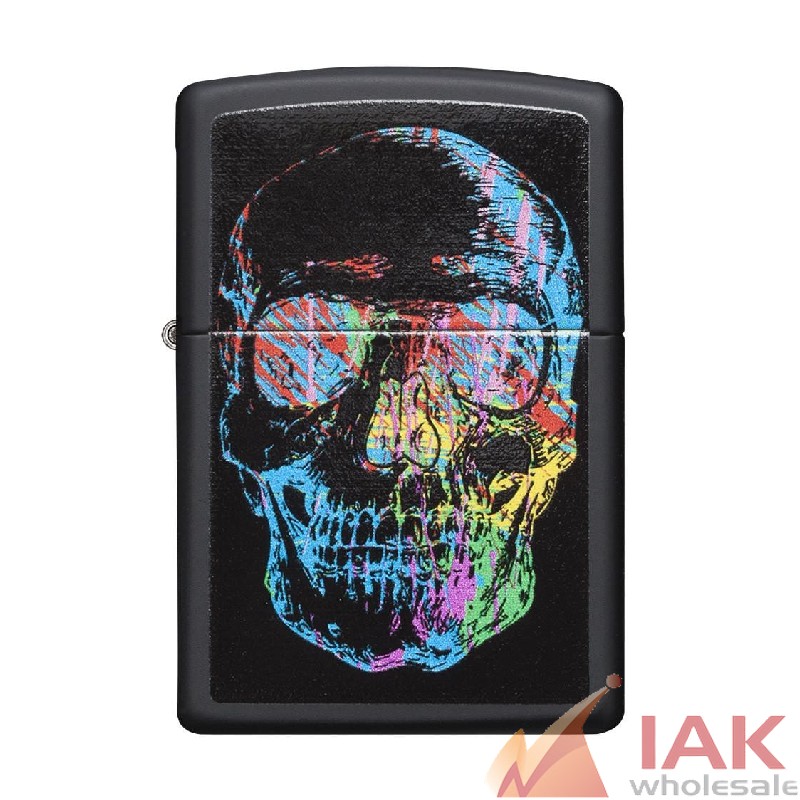 *ZIPPO LIGHTER* SKULL BLACK MATTE